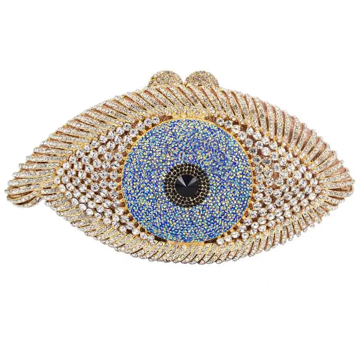 Crystal Evil Eye Clutch